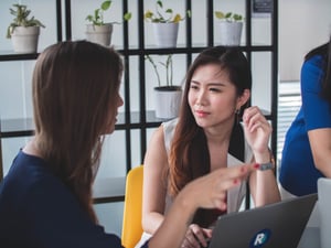 Women in meeting